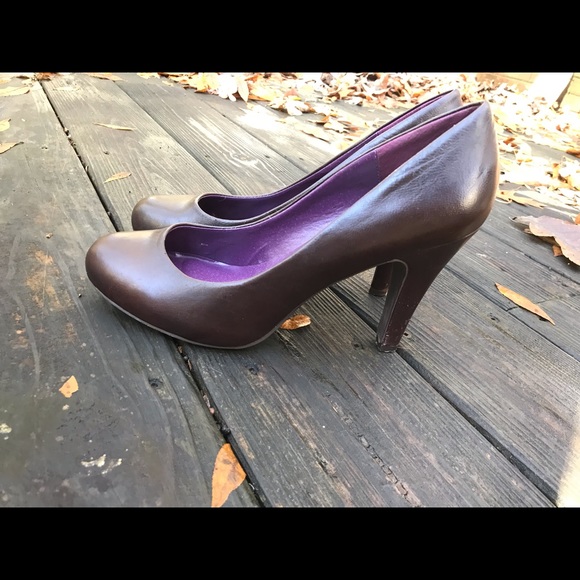 Steve Madden Size 9 Brown Leather Heels - Picture 1 of 8
